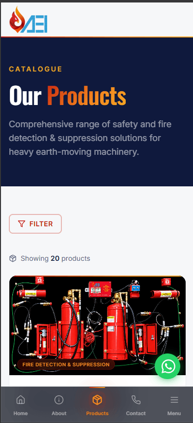 AEI AFPS – DGMS-Approved Fire Detection & Suppression Website screenshot 4